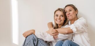mère et fille pour la fête des meres