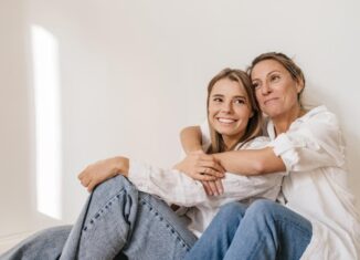 mère et fille pour la fête des meres